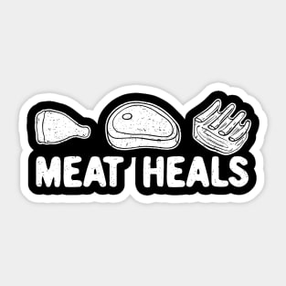 Meat Heals Sticker